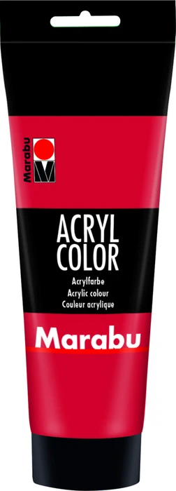 Marabu Acryl Color Acrylfarbe, kirschrot, 225ml