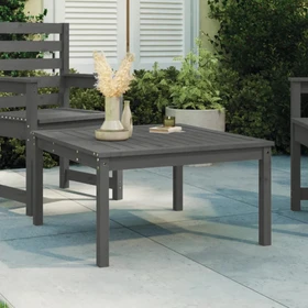 vidaXL Loungetisch Massivholz Kiefer 82.5x82.5cm grau