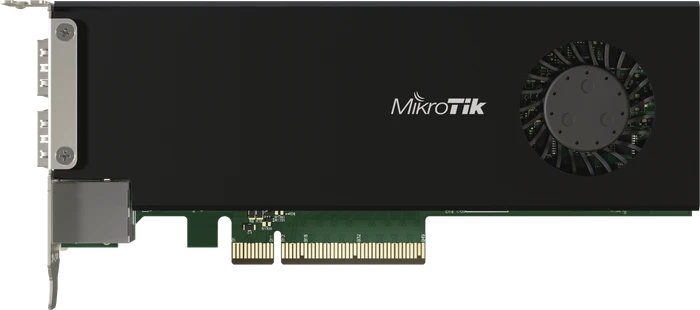 MikroTik RouterBOARD 25G Router, 2x SFP28, 1x RJ-45, PCIe-Karte