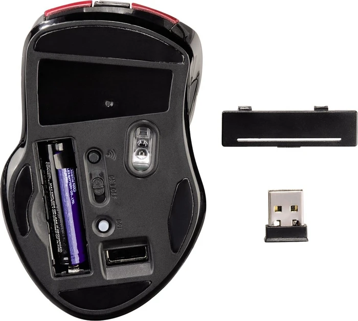 Hama Mirano Wireless Laser Mouse rot, USB