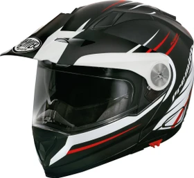 Premier Helmets XTrail MO matt schwarz/weiß/rot