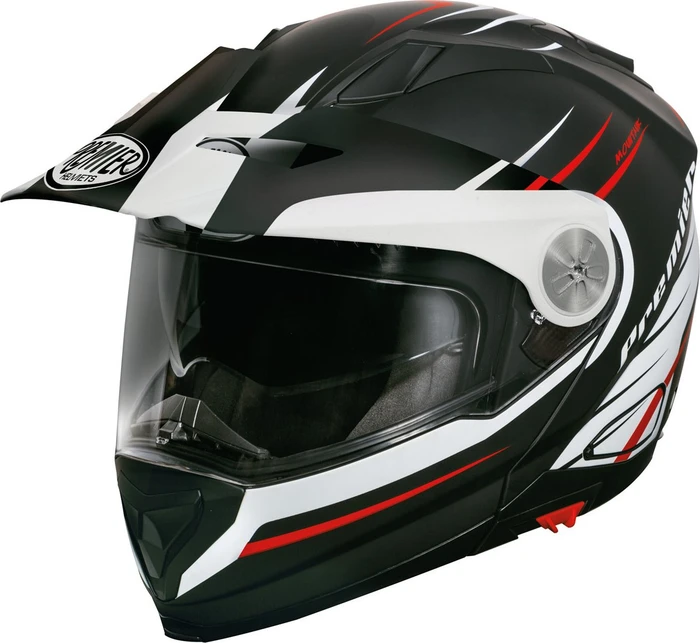 Premier Helmets XTrail MO matt schwarz/weiß/rot
