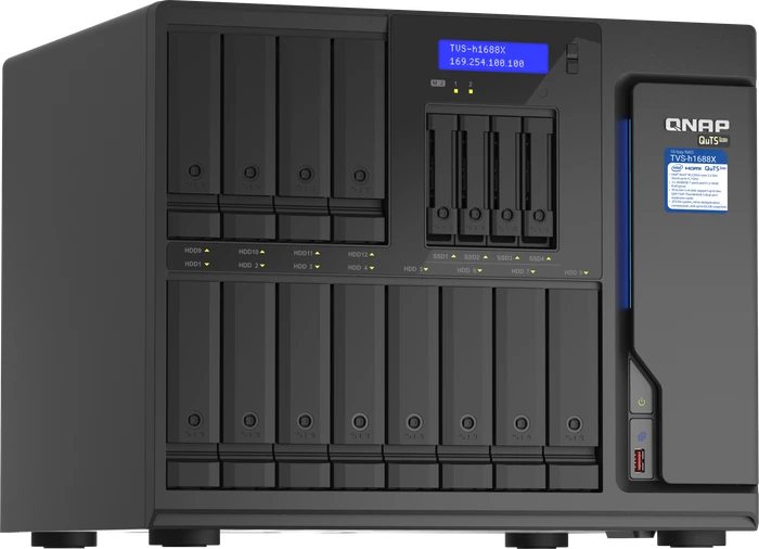 QNAP QuTS hero TVS-h1688X-W1250-32G, 32GB RAM ECC, 2x RJ-45 10GBase-T, 4x RJ-45 2.5GBase-T