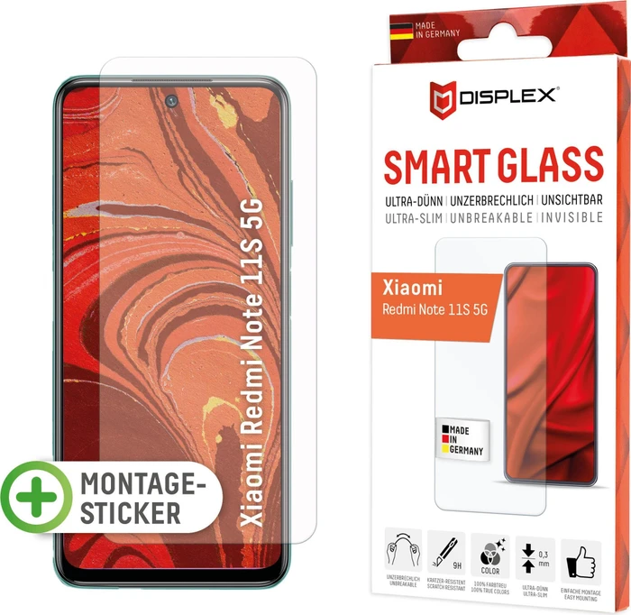 Displex Smart Glass für Xiaomi Redmi Note 11S 5G