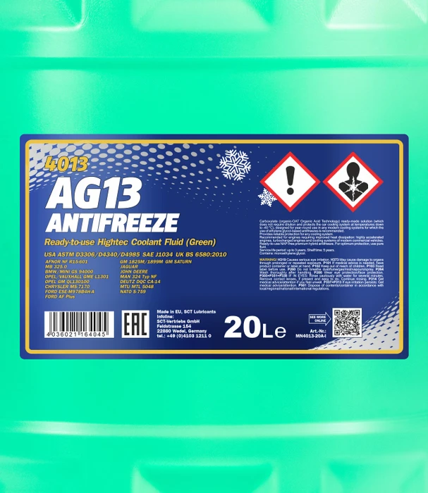Mannol Antifreeze AG13 -40 °C Hightec 20l