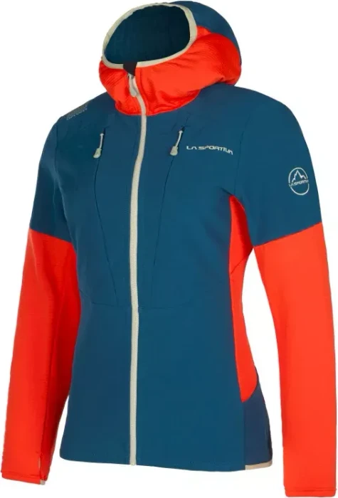 La Sportiva Session Tech Hoody Funktionsjacke storm blue/cherry tomato (Damen)