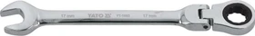 Yato YT-1674 Gelenk-Maul-Ringratschenschlüssel, 17x230mm