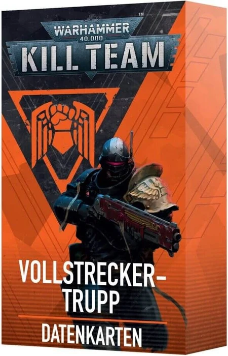 Games Workshop Warhammer 40.000 Kill Team: Datenkarten Vollstreckertrupp