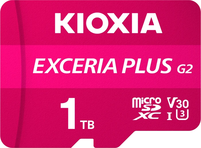 KIOXIA EXCERIA PLUS G2, microSD UHS-I U3, A1, V30