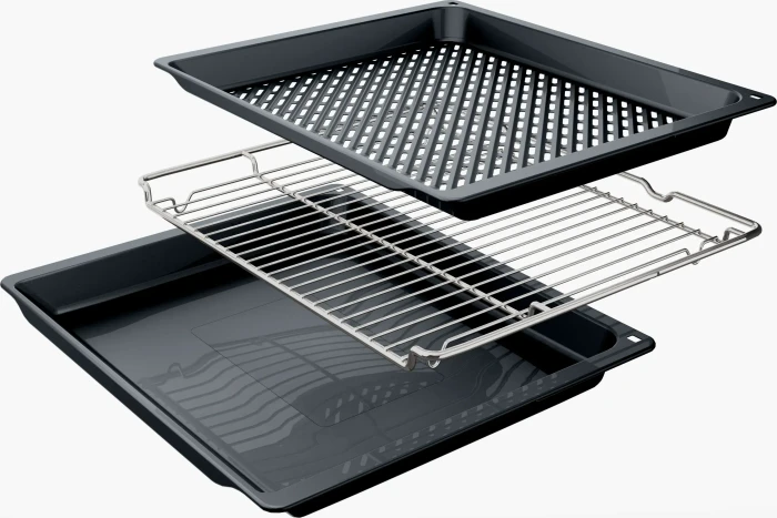 Bosch Serie 6 HBA517GS4 Backofen (HBG537BB4 + HEZ538000)
