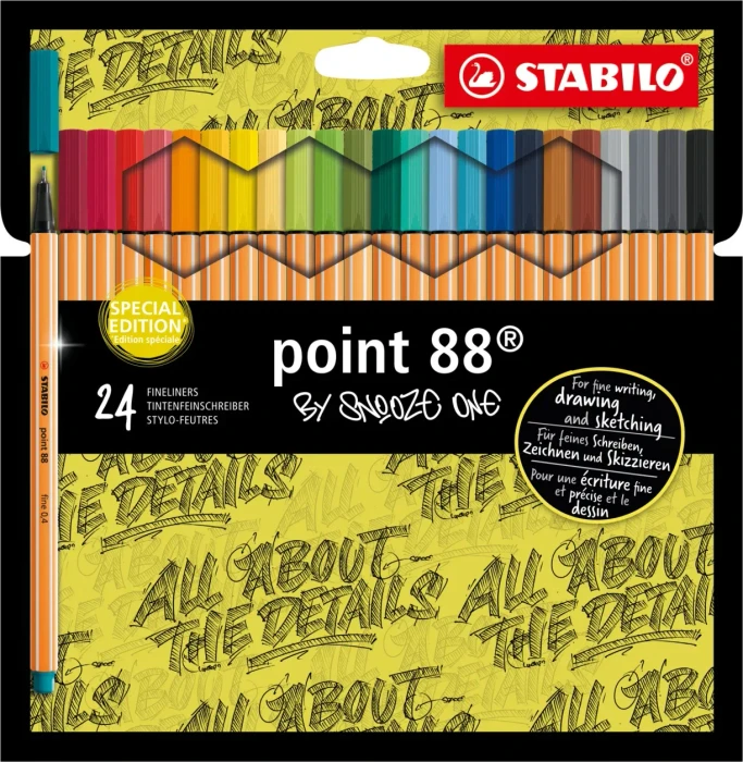 STABILO point 88 Snooze One sortiert, 24er-Set, Kartonetui