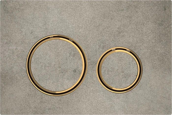 Geberit Sigma21 Betätigungsplatte Betonoptik/messing