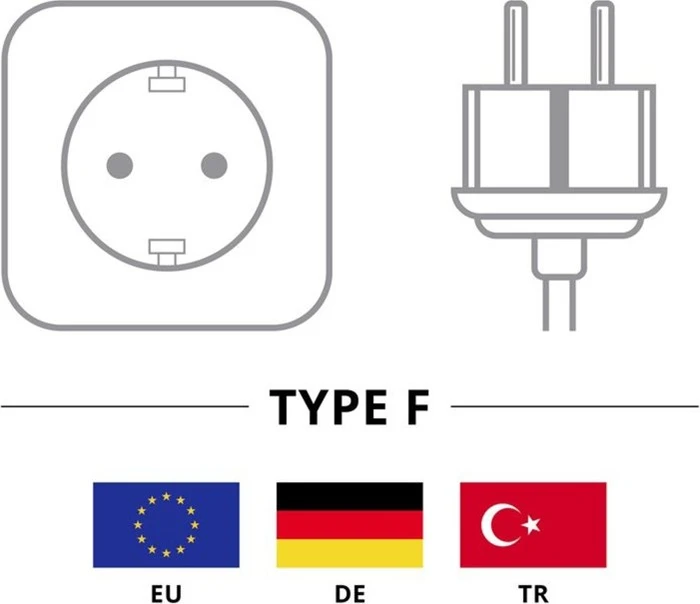 Wentronic Goobay Steckdosenadapter mit Schalter, 1-fach, weiß