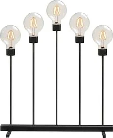 Konstsmide Metallleuchter schwarz LED 5x bernstein