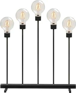 Konstsmide Metallleuchter schwarz LED 5x bernstein