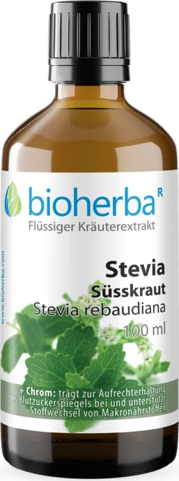 Bioherba Stevia Süsskraut Stevia rebaudiana Tropfen Tinktur, 50ml
