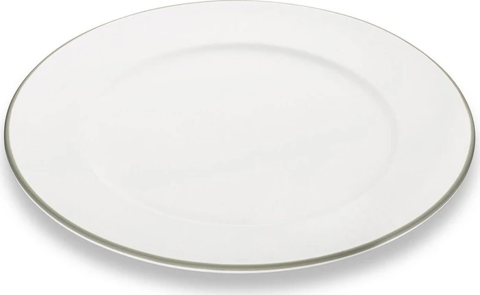Gmundner Keramik Grauer Rand Speiseteller Gourmet 29cm