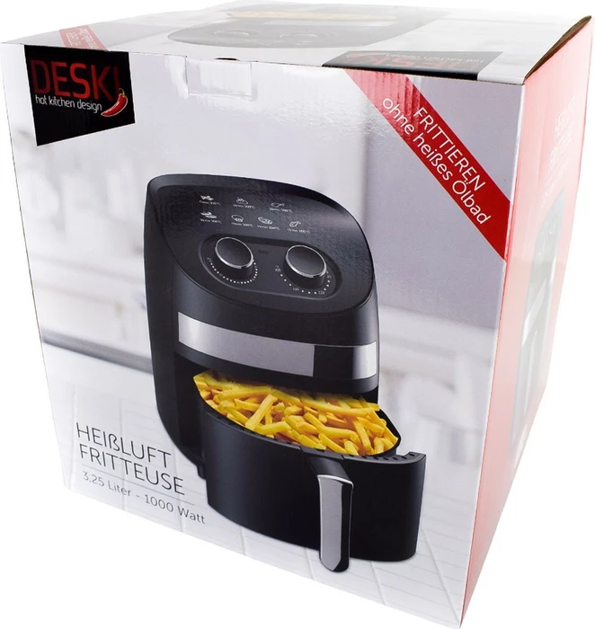 Deski 3.5l Heißluftfritteuse schwarz