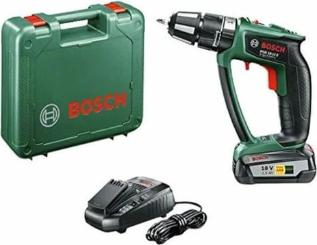 Bosch DIY PSB 18LI-2 Ergonomic Akku-Schlagbohrschrauber inkl. Koffer + Akku 2.5Ah