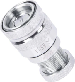 Alphacool Eiszapfen G1/4" Schnellverschluss Kupplung mit Schottverschraubung, chrome