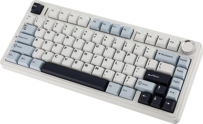 Epomaker x Aula F75, Light Blue, LEDs RGB, hot-swap, LEOBOG Reaper, USB/Bluetooth, US