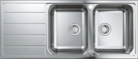 Grohe K500 80-S 116/50 2.0 Einbau Doppelspüle reversibel edelstahl