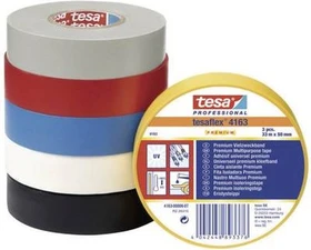 tesa tesaflex 4163 Isolierband schwarz, 38mm/33m, 1 Stück