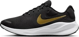 Nike Revolution 7 black/white/dark smoke grey/metallic gold (Damen)