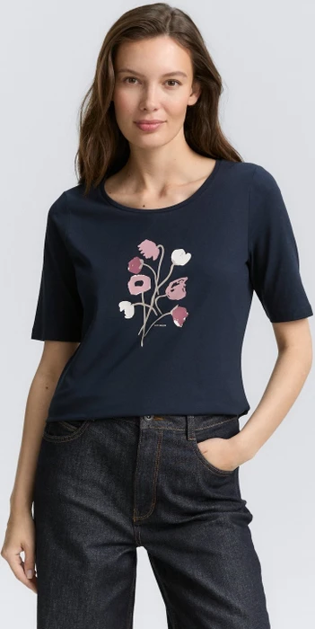Tom Tailor Print T-Shirt kurzarm lunar eclipse (Damen)