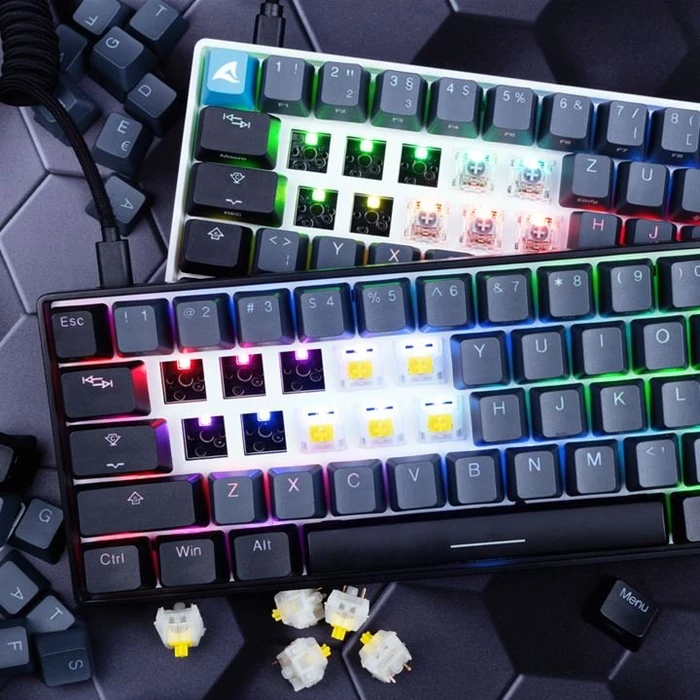 Sharkoon Skiller SGK50 S4 Barebone Gaming Tastatur, schwarz, ISO