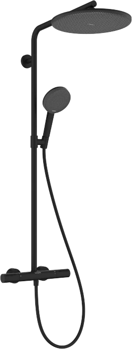 Hansgrohe Raindance Alive S Puro Showerpipe 300 1jet mit Ecostat Element mattschwarz