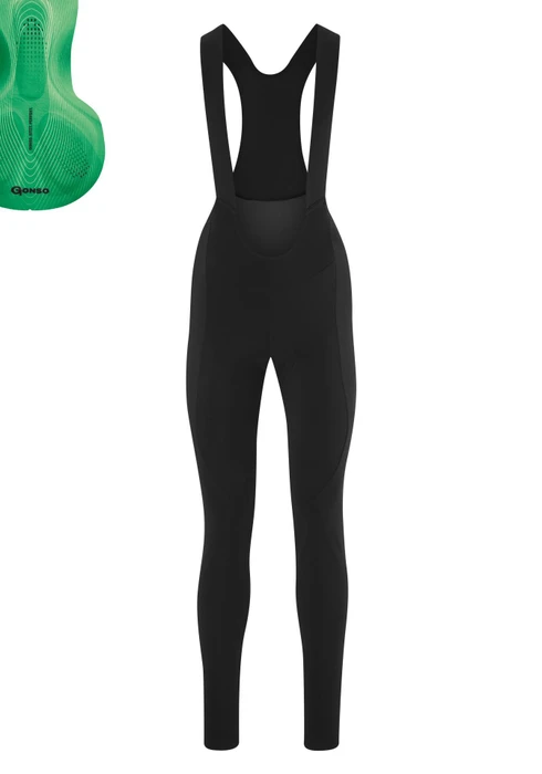 Gonso Sitivo Tight Bib Fahrradhose lang black/bright green (Damen)
