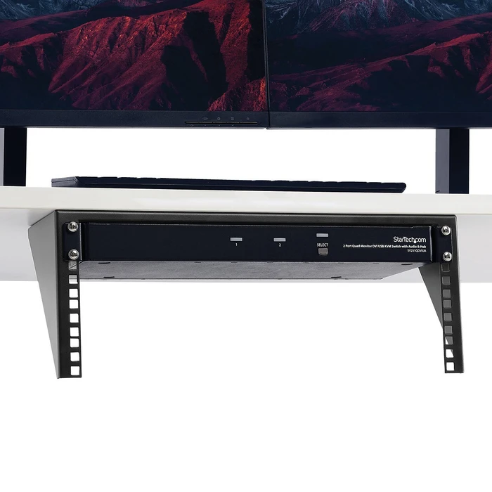 StarTech RK419WALLV, Wandmontage Rack für vertikale Montage, schwarz, 4HE