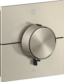 Hansgrohe Axor ShowerSelect ID eckig Thermostat für 2 Verbraucher brushed nickel