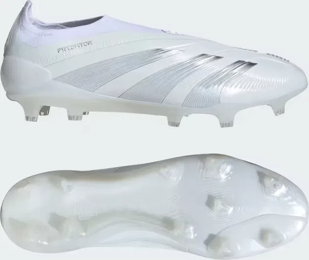 adidas Predator Elite Laceless FG cloud white/silver metallic