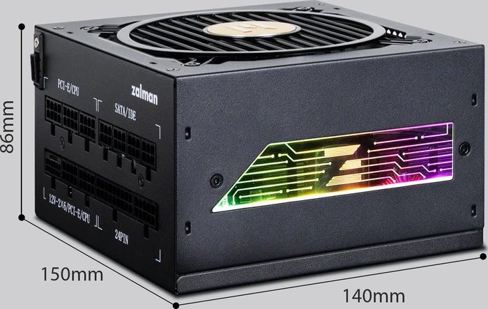 Zalman TeraMax II VIEW schwarz 1000W, ATX 3.1