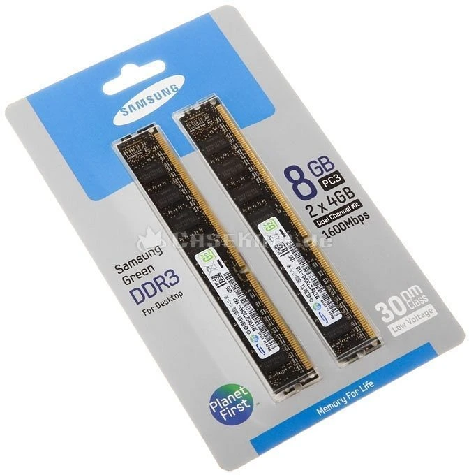 Samsung Green Series VLP UDIMM 8GB Kit, DDR3L-1600, CL11-11-11-28