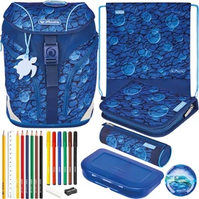 Herlitz SoftLight Plus GreenLine Deep Sea Schultaschen-Set, 6-tlg.