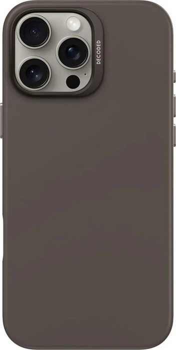 Decoded AntiMicrobial Silicone Back Cover für Apple iPhone 16 Pro Max Phantom Black
