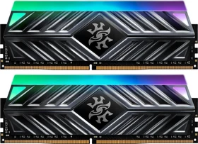 ADATA XPG Spectrix D41 grau RGB UDIMM 16GB Kit, DDR4-3600, CL18-22-22