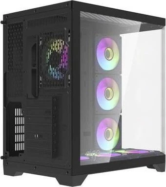 DarkFlash FT418 Pro Black, Glasfenster