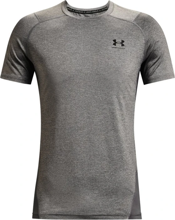 Under Armour HeatGear Armour Funktionsshirt kurzarm carbon heather/black (Herren)