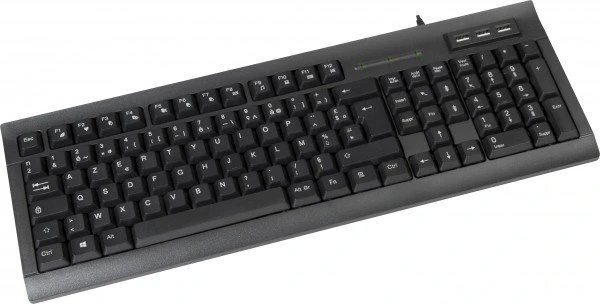 Dacomex K460u Tastatur mit Hub, schwarz, USB, FR