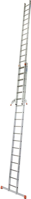 Krause Monto Fabilo Alu 2-tlg. Schiebeleiter, 2x 18 Stufen