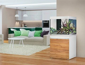 EHEIM incpiria 230 Aquarium-Set mit Unterschrank, alpin/natur, 230l