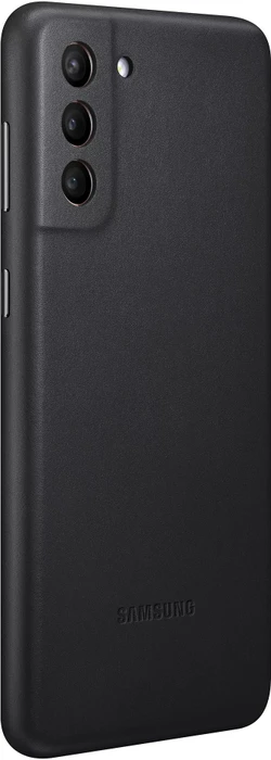 Samsung Leather Cover für Galaxy S21+ schwarz