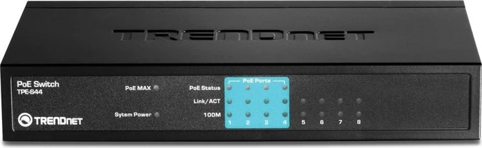 TRENDnet TPE-S Desktop Switch, 8x RJ-45, 30W PoE