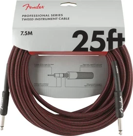 Fender Professional Series Instrument Cable Red Tweed 7.5m