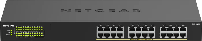 Netgear SOHO GS300 Rackmount Gigabit Switch, 24x RJ-45, 380W PoE+
