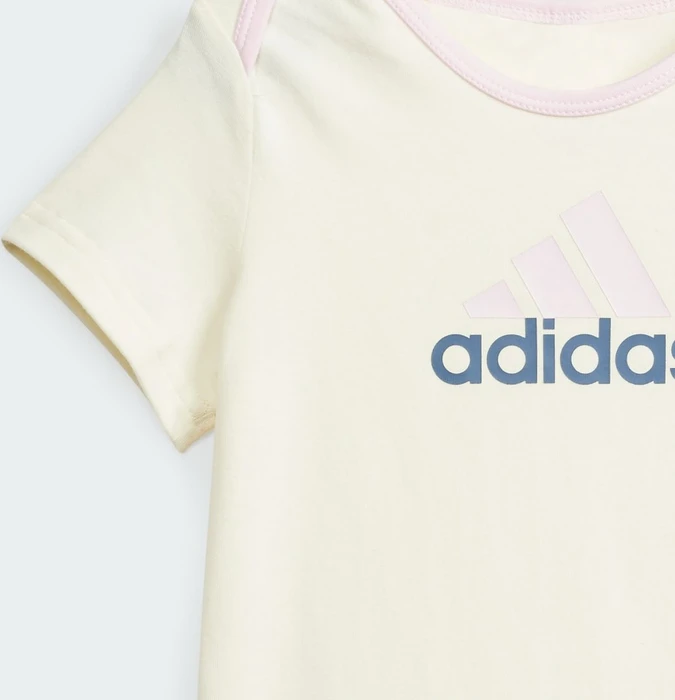 adidas Essentials Big Logo Body und Beanie Geschenk Set ivory/clear pink (Junior)